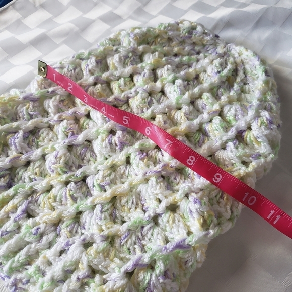 Super Slouch Pastel Color Crochet Hat - Picture 4 of 5